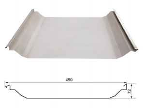 YX 72-490 Prepainted Steel Plate