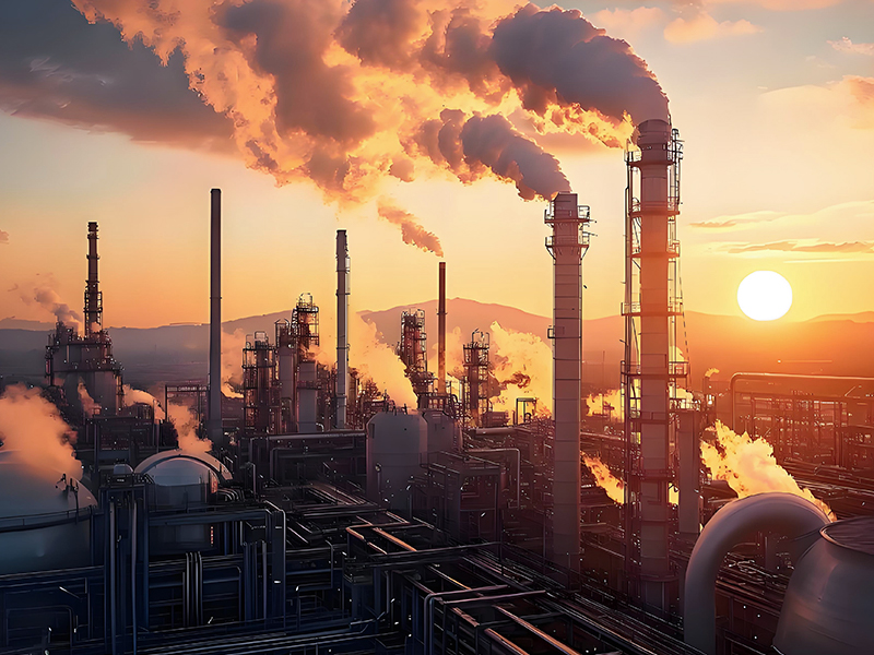 Petrochemical Industry | Metal Cutting Machines Attack Heavy Pipes