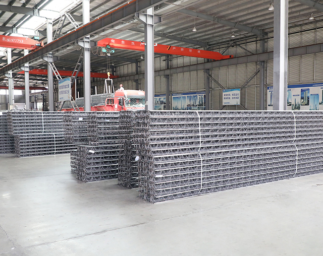 Modern steel structure factory interior