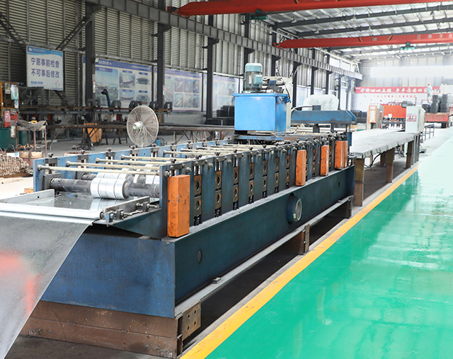 Workers assembling steel structures