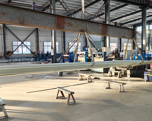 Steel scaffolding construction site